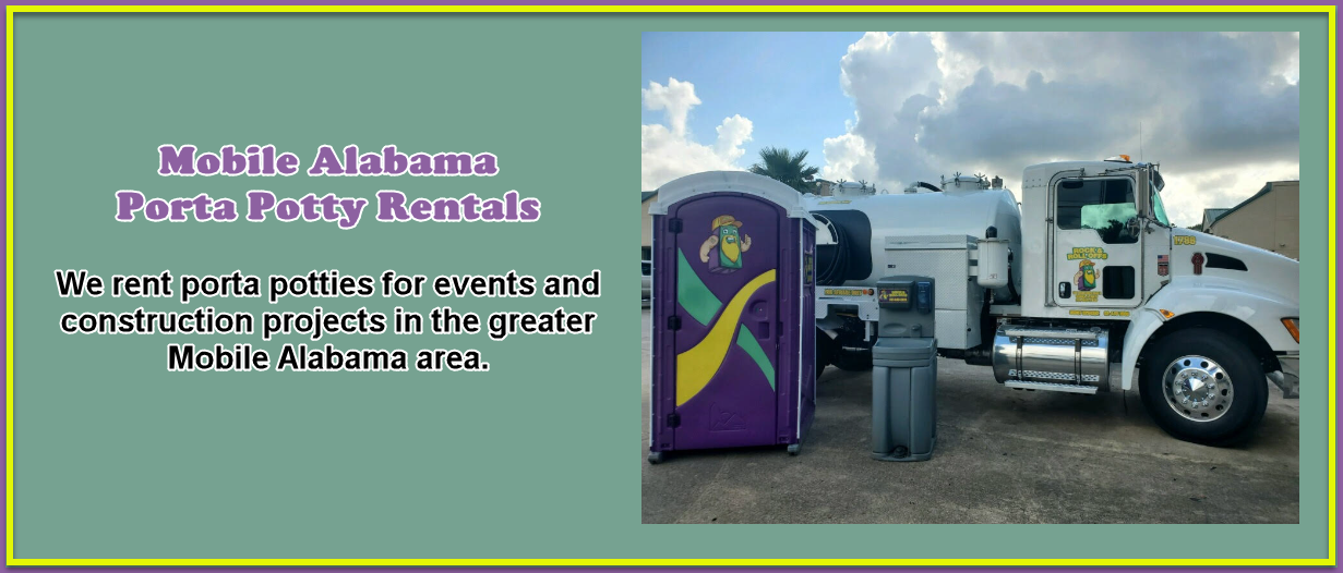 Portalet Rentals (Porta Potties) For Your Gulf Coast Events